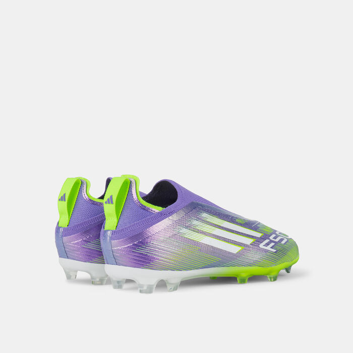 adidas Kids' F50 Elite Laceless Firm Ground Football Shoes Purple adidas Kids' F50 Elite Laceless Firm Ground Football Shoes Purple image number 2