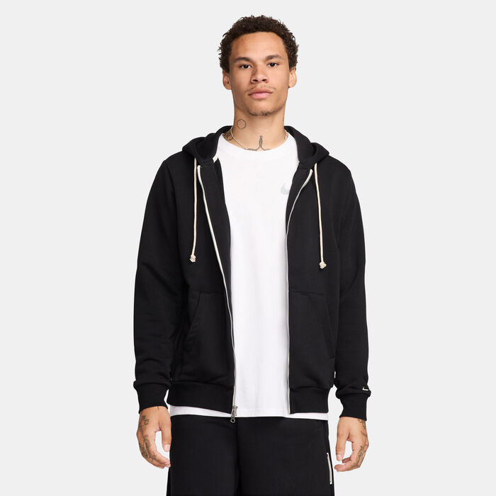 Nike Men's Standard Issue Dri-FIT Full-Zip Basketball Hoodie Black image number 0