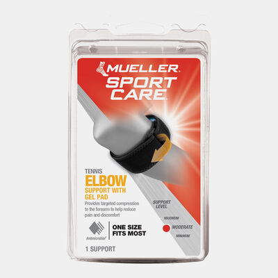 Mueller Tennis Elbow Support with Gel Pad (One Size) Multi-Color
