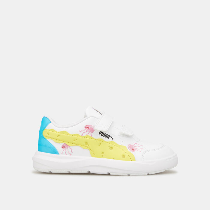 PUMA Kids' x SPONGEBOB Evolve Court Shoe (Younger Kids) White PUMA Kids' x SPONGEBOB Evolve Court Shoe (Younger Kids) White image number 0