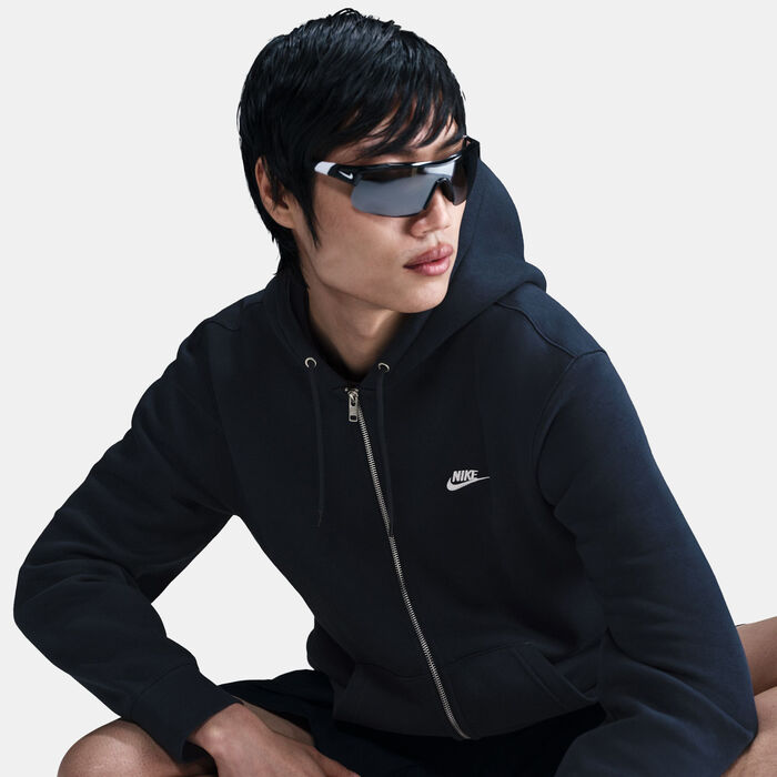 Nike Men's Club Fleece Full-Zip Hoodie Blue Nike Men's Club Fleece Full-Zip Hoodie Blue image number 4