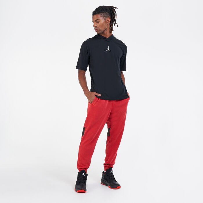 Jordan Men's Jordan Dri-FIT Air Performance Hoodie T-Shirt Black Jordan Men's Jordan Dri-FIT Air Performance Hoodie T-Shirt Black image number 2