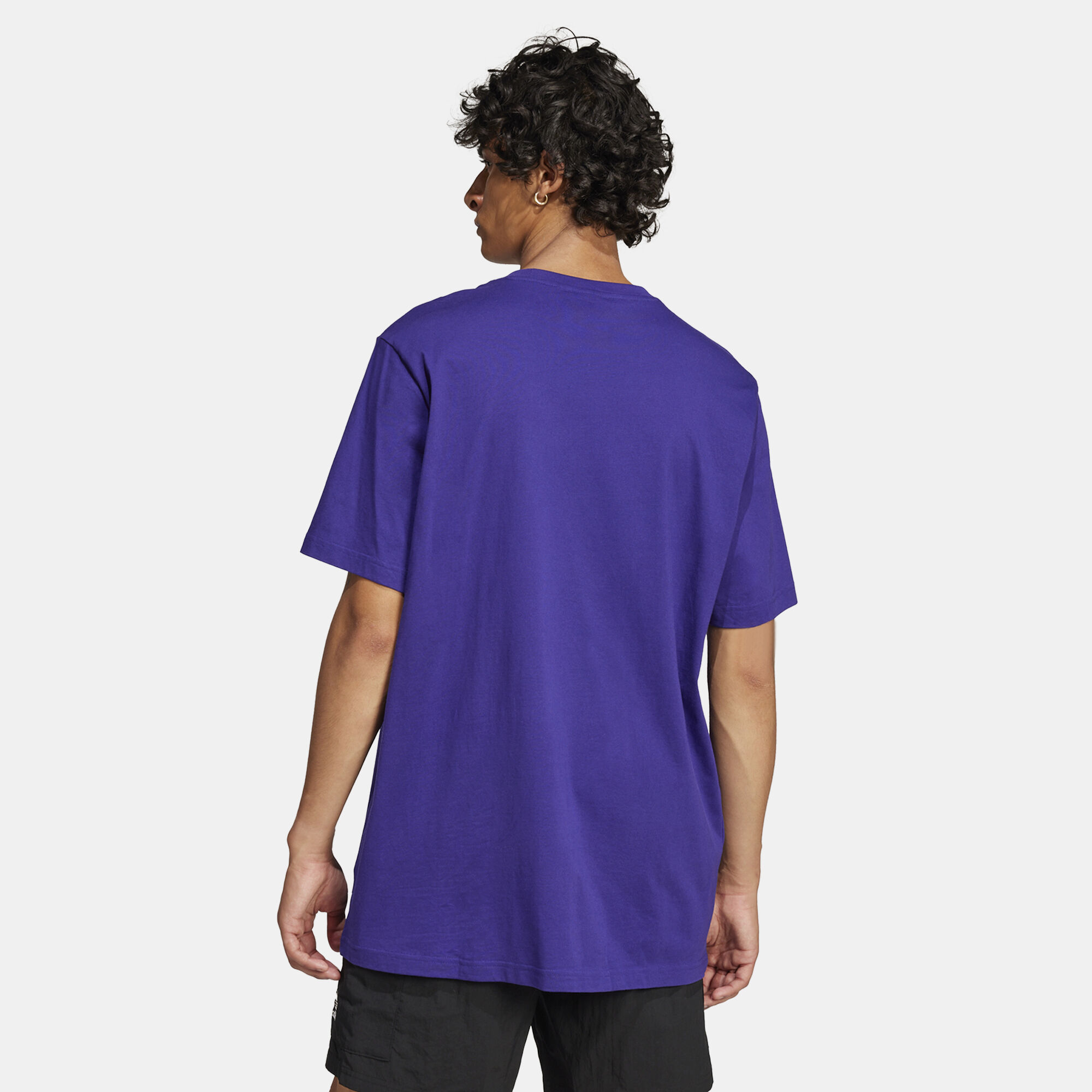 Shop adidas Originals Men's Skeleton Trefoil T-Shirt Purple