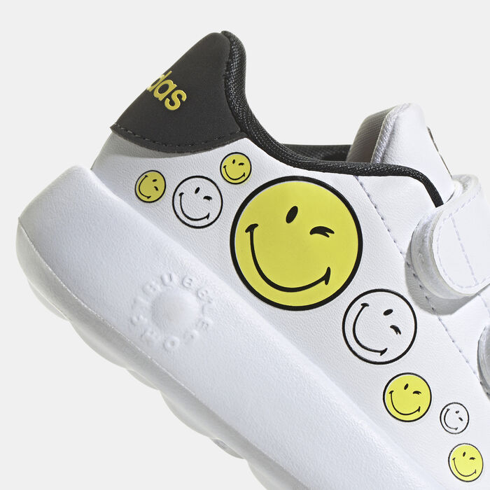 adidas Kids' Smiley Advantage Shoes White adidas Kids' Smiley Advantage Shoes White image number 4