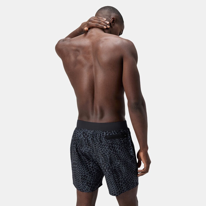Speedo Men's Lookout Print Volley Swimming Shorts Black Speedo Men's Lookout Print Volley Swimming Shorts Black image number 1