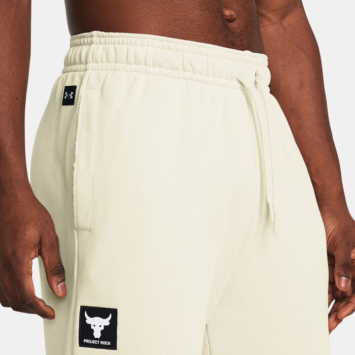 Under Armour Men's Project Rock Sweatpants White Under Armour Men's Project Rock Sweatpants White image number 3