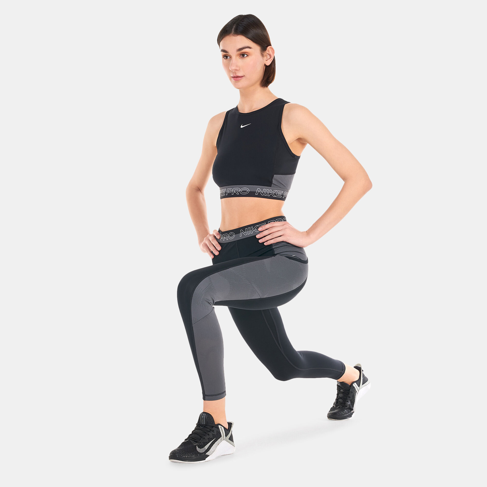 Women s Pro High Waisted 7 8 Training Leggings Black Nike in KSA SSS