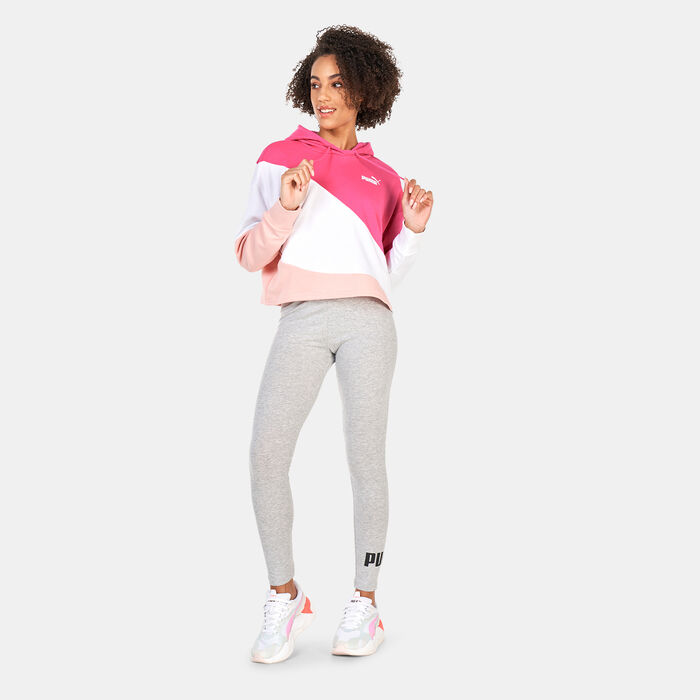 PUMA Women's POWER Cat Pullover Hoodie Pink image number 2