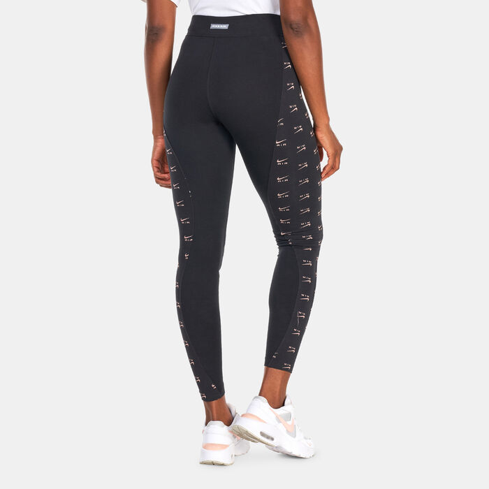 Nike Women's Air High-Waisted Full-Length Leggings Black Nike Women's Air High-Waisted Full-Length Leggings Black image number 1