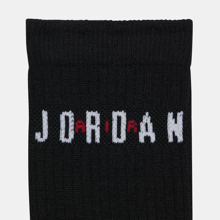 Jordan Men's Everyday Crew Socks (6 Pairs) Black Jordan Men's Everyday Crew Socks (6 Pairs) Black image number 3