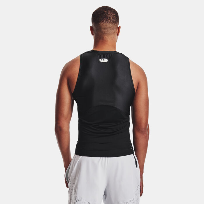 Under Armour Men's UA Iso-Chill Compression Tank Top Black image number 1