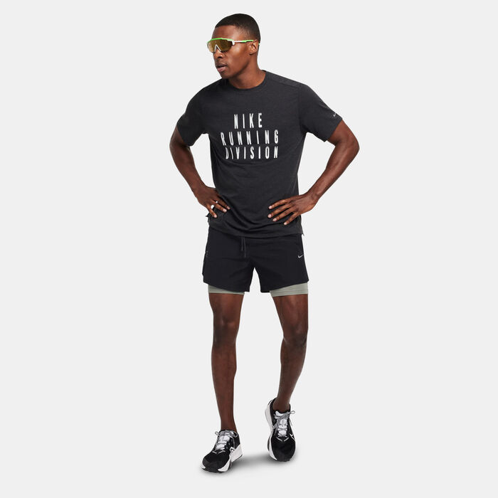 Nike Men's Dri-FIT 2-in-1 Running Shorts Black image number 2