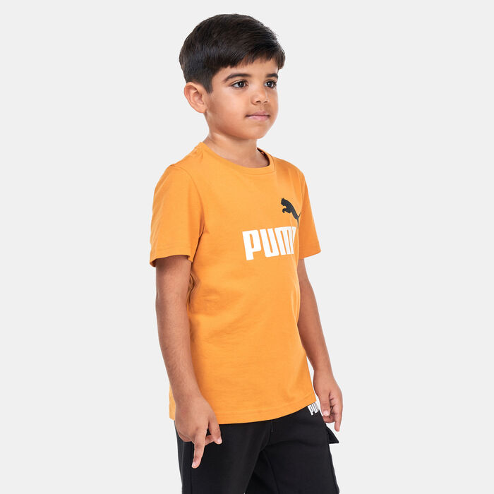PUMA Kids' Essentials+ Two Tone Logo T-Shirt Orange PUMA Kids' Essentials+ Two Tone Logo T-Shirt Orange image number 0