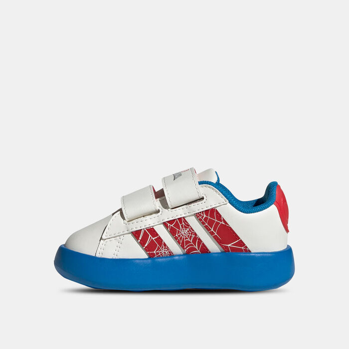adidas Kids' x Marvel Spider-Man Grand Court Shoes White adidas Kids' x Marvel Spider-Man Grand Court Shoes White image number 2
