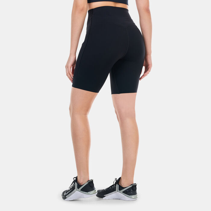Nike Women's Universa Training Bike Shorts Black Nike Women's Universa Training Bike Shorts Black image number 1