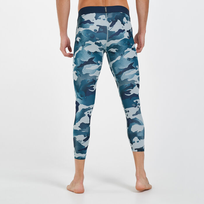 Nike Men's Pro Camo Tights Green Nike Men's Pro Camo Tights Green image number 1