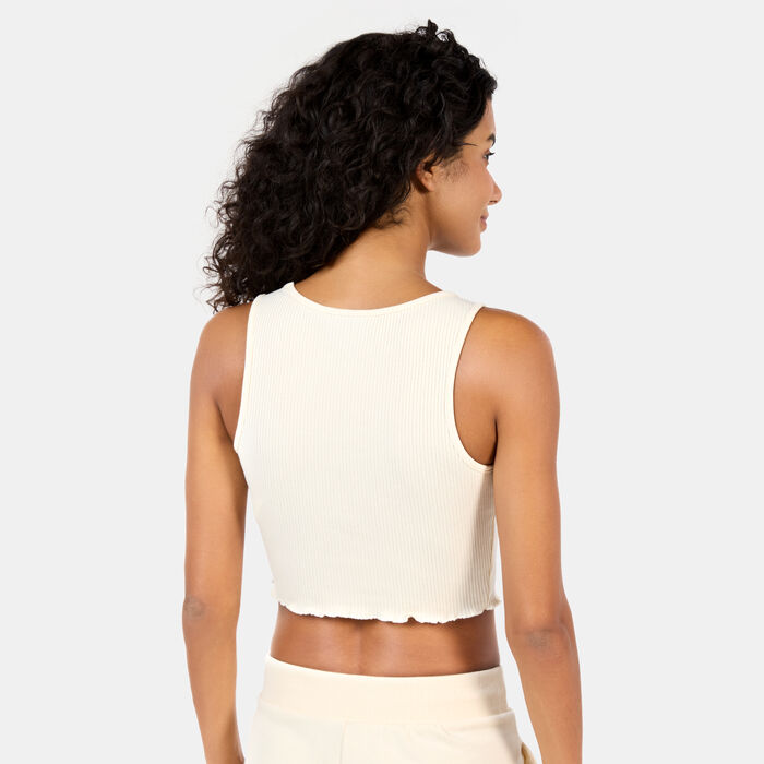 New Era Women's MLB New York Yankees Crop Top Beige New Era Women's MLB New York Yankees Crop Top Beige image number 3