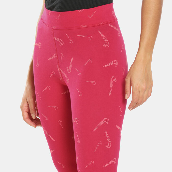 Nike Women's Sportswear Allover Print Leggings Red Nike Women's Sportswear Allover Print Leggings Red image number 3