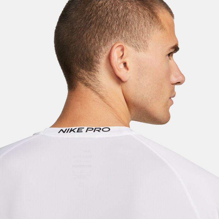 Nike Men's Pro Dri-FIT Training Top White Nike Men's Pro Dri-FIT Training Top White image number 4