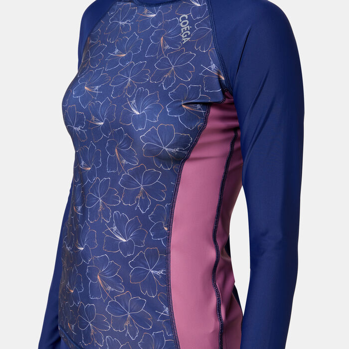 COEGA Women's Swimming Rashguard Blue COEGA Women's Swimming Rashguard Blue image number 3