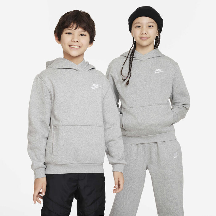 Nike Kids' Sportswear Club Fleece Hoodie Grey Nike Kids' Sportswear Club Fleece Hoodie Grey image number 0