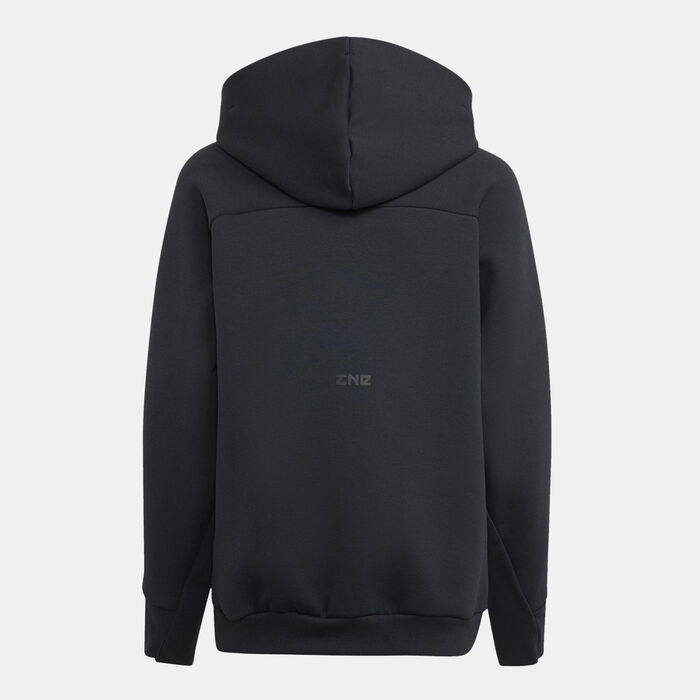 adidas Kids' Z.N.E. Full-Zip Hoodie Black image number 1