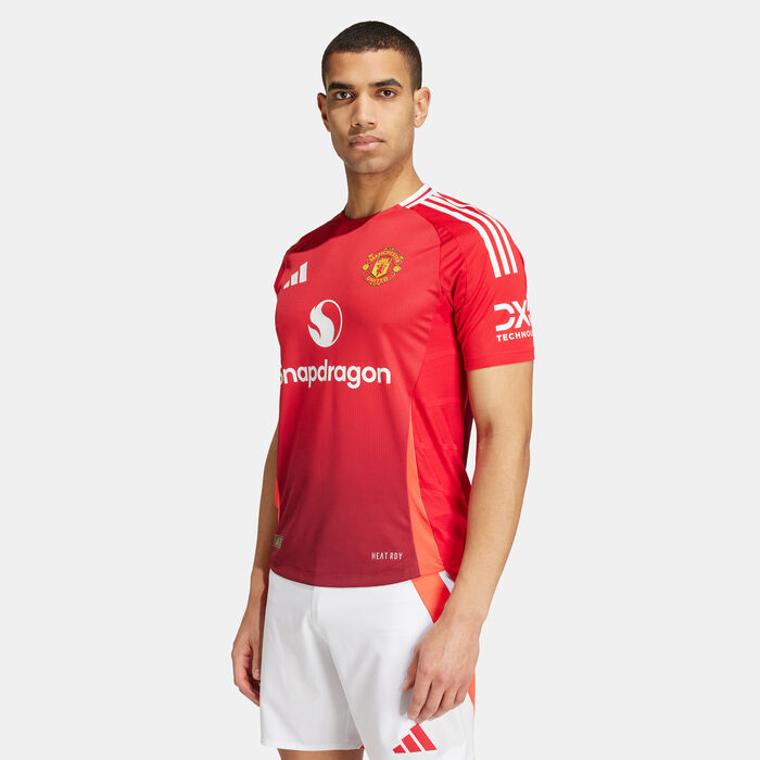 adidas Men's Manchester United 24/25 Home Authentic Football Jersey Red adidas Men's Manchester United 24/25 Home Authentic Football Jersey Red image number 0