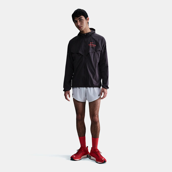 Nike Men's Stride Running Jacket Purple image number 2