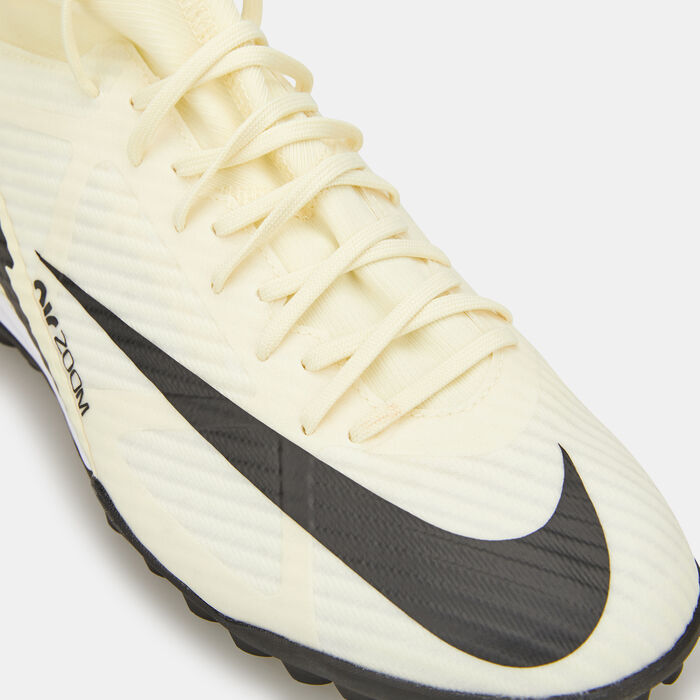 Nike Men's Mercurial Superfly 9 Academy Turf Ground Football Shoes Ivory image number 4