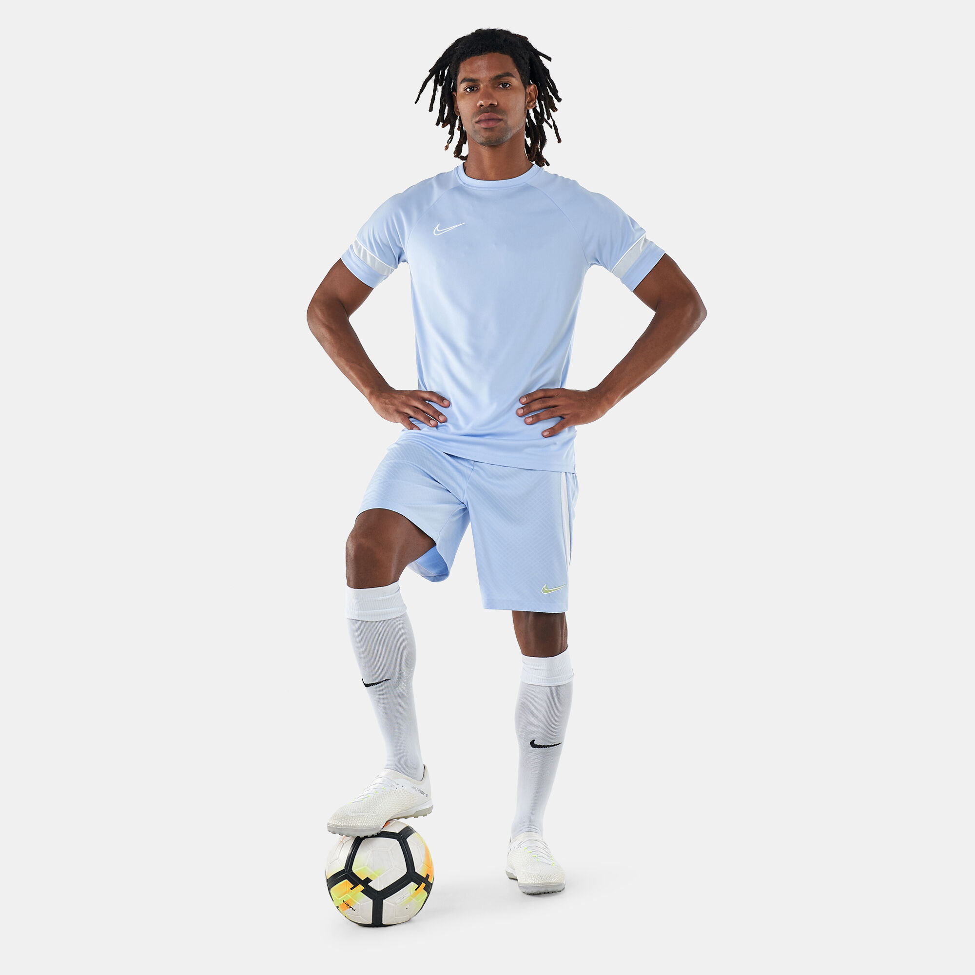 Men s Dri FIT Academy Football Top Blue Nike in KSA SSS