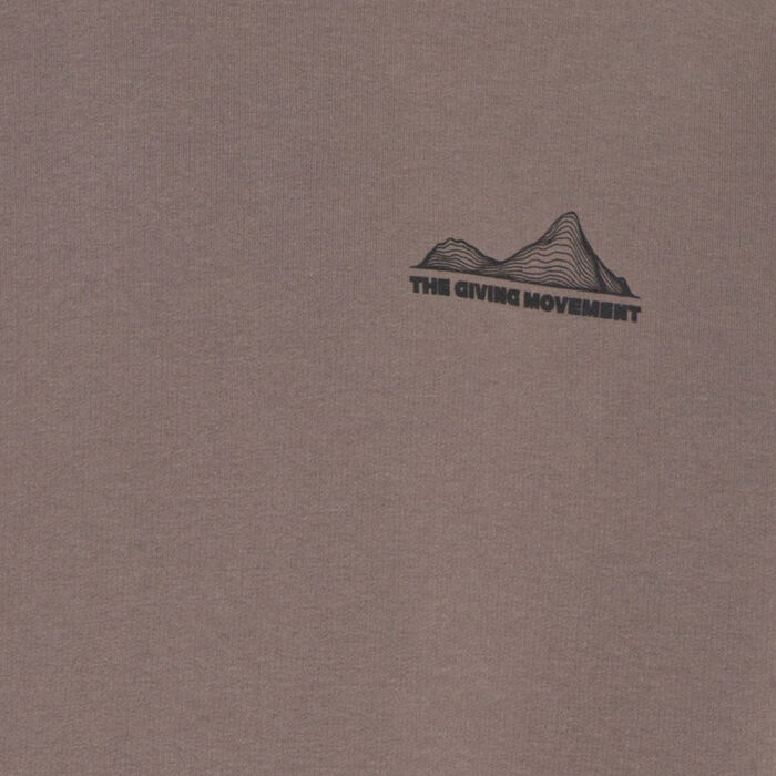 The Giving Movement Men's Map Print Hoodie Beige The Giving Movement Men's Map Print Hoodie Beige image number 2