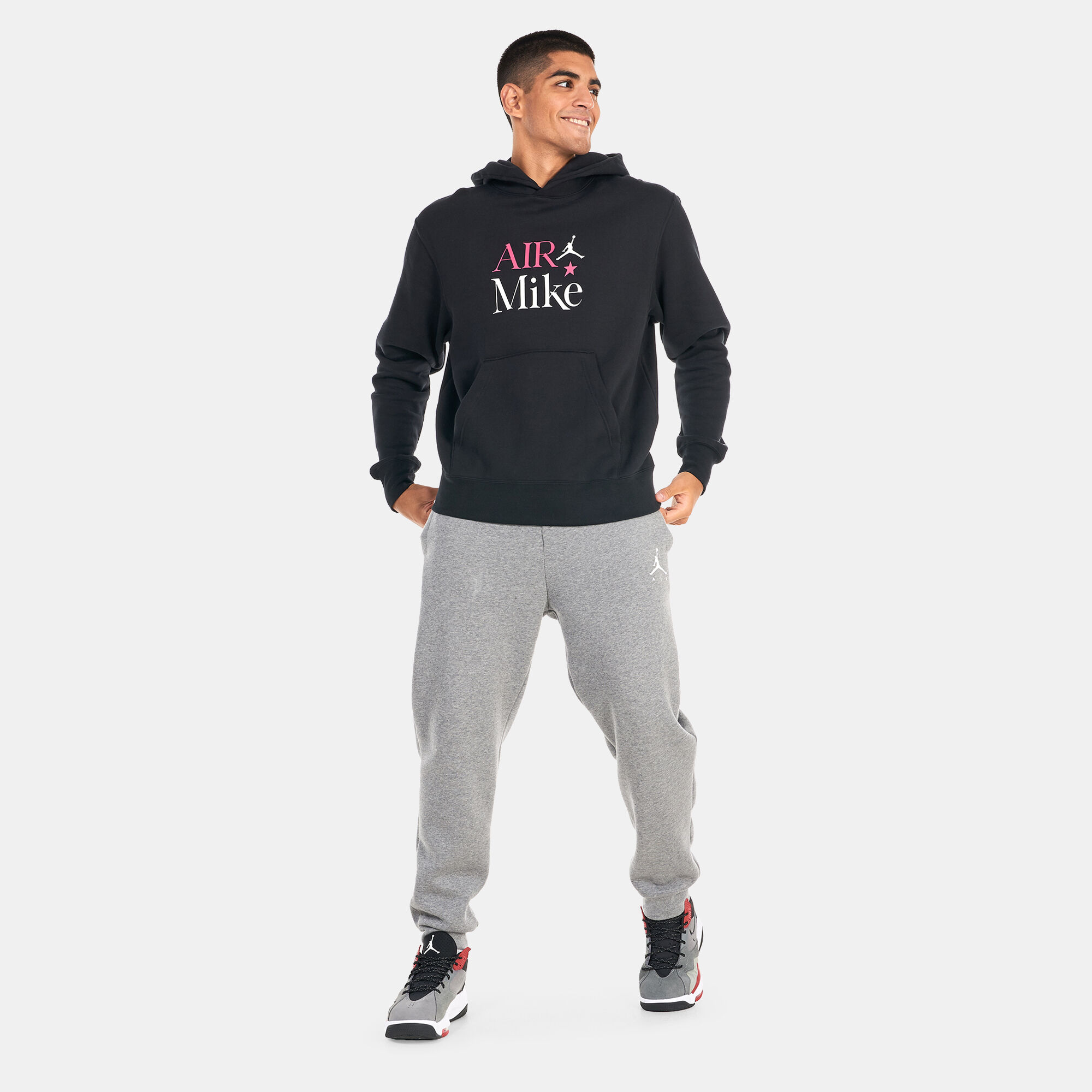 Men s Sport DNA Fleece Pullover Hoodie White Jordan in KSA SSS