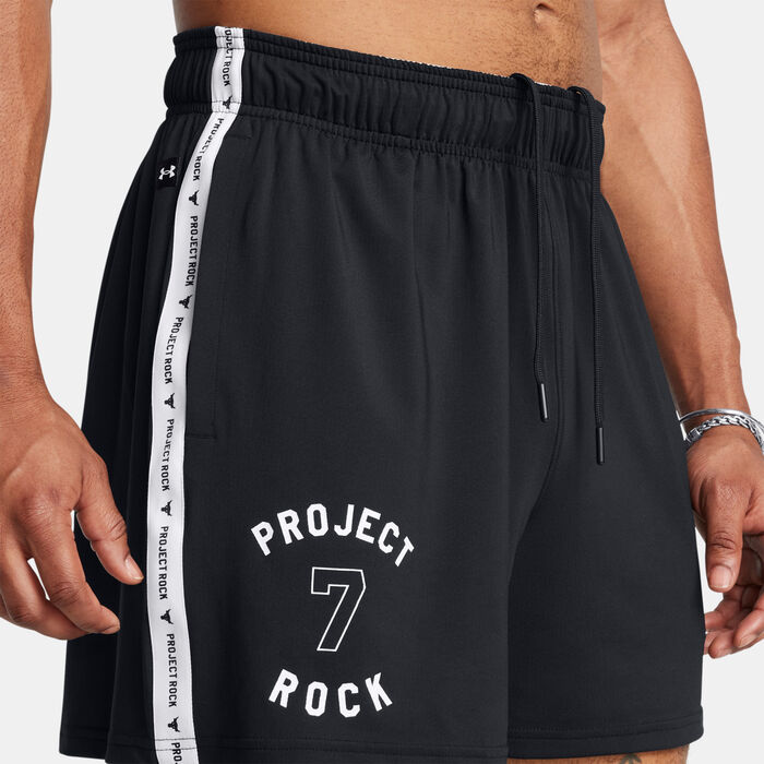 Under Armour Men's Project Rock Badge of Honor Training Shorts Black image number 3