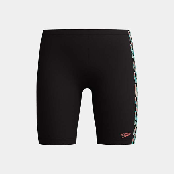 Speedo Kids' Digital Panel Swimming Jammers Black Speedo Kids' Digital Panel Swimming Jammers Black image number 0