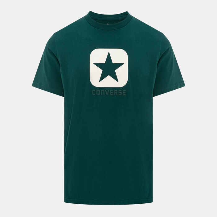 Converse Men's Square Logo T-Shirt Green Converse Men's Square Logo T-Shirt Green image number 0