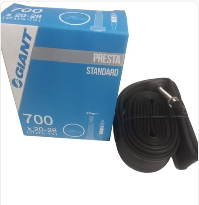 Giant Tube 700 x 20-28 Threaded PV- 48mm Multi-Color Giant Tube 700 x 20-28 Threaded PV- 48mm Multi-Color image number 0