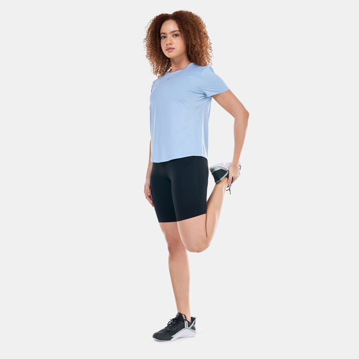 Nike Women's One Classic Dri-FIT Training T-Shirt Blue image number 2