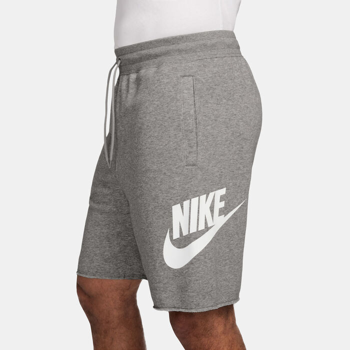 Nike Men's Club French Terry Alumni Shorts Grey image number 2
