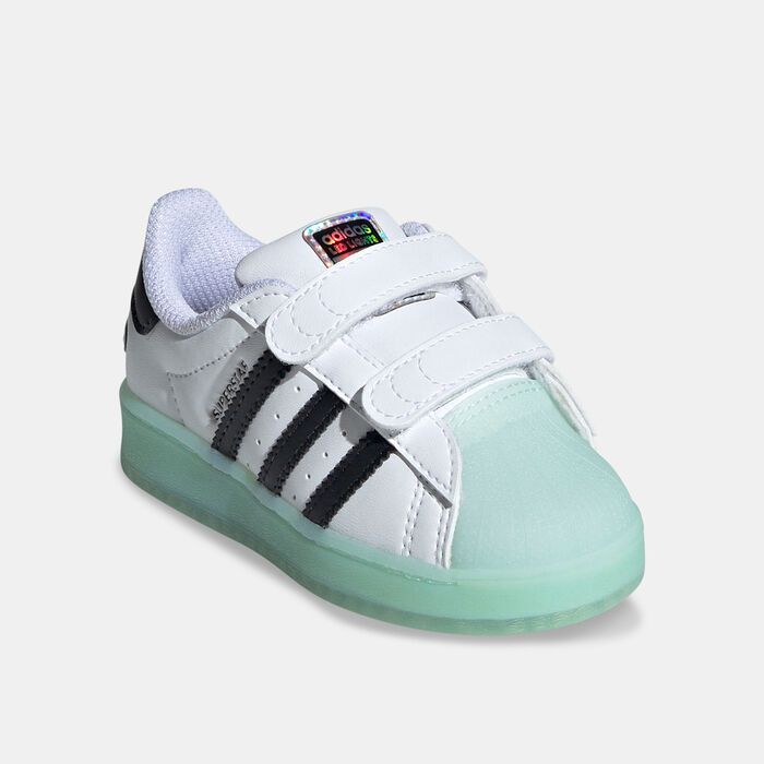 adidas Originals Kids' Superstar LED Lights Shoes White image number 1