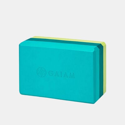Gaiam Tri-Color Yoga Block Multi-Color Gaiam Tri-Color Yoga Block Multi-Color