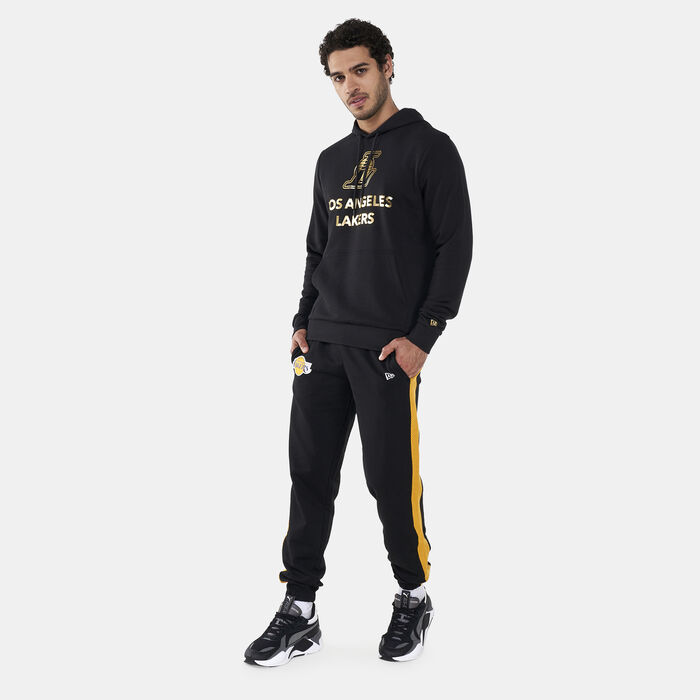 New Era Men's LA Lakers Metallic Logo Sweatshirt Black image number 2