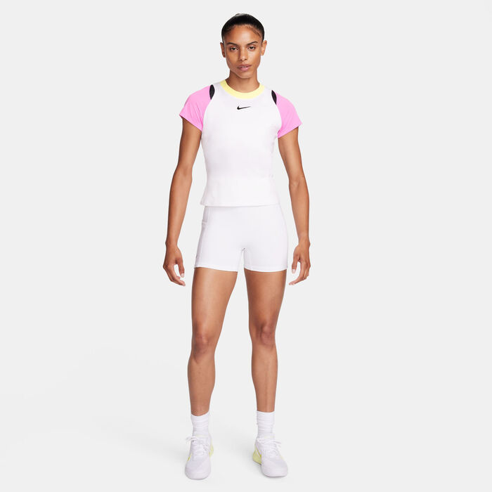 Nike Women's NikeCourt Advantage Dri-FIT Top White Nike Women's NikeCourt Advantage Dri-FIT Top White image number 2