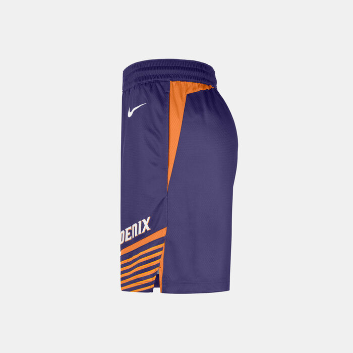 Nike Men's NBA Phoenix Suns Icon Edition Swingman Basketball Shorts Purple Nike Men's NBA Phoenix Suns Icon Edition Swingman Basketball Shorts Purple image number 2