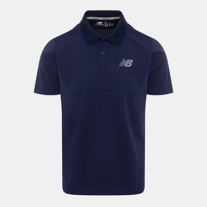 New Balance Men's RC Polo Shirt Blue New Balance Men's RC Polo Shirt Blue image number 0