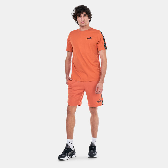 PUMA Men's Essentials+ Tape Shorts Orange PUMA Men's Essentials+ Tape Shorts Orange image number 2