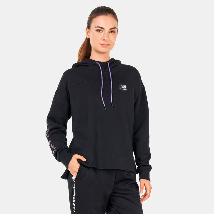 New Balance Women's All Terrain Pullover Hoodie Black New Balance Women's All Terrain Pullover Hoodie Black image number 0