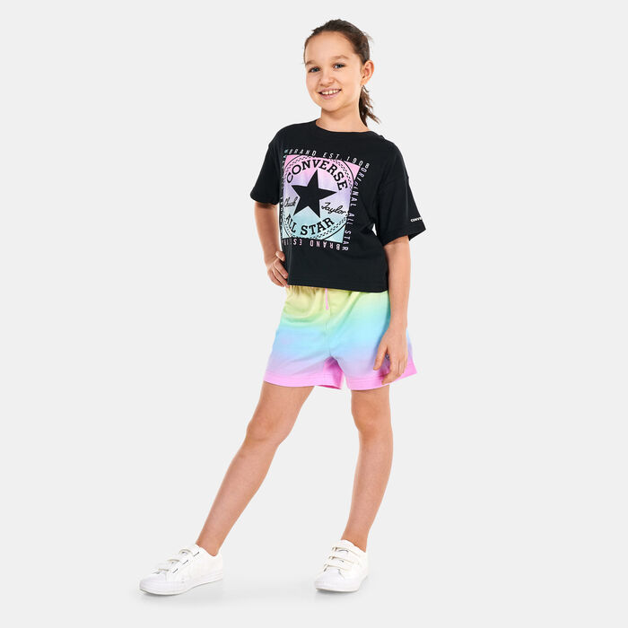 Converse Kids' Printed Paperbag Shorts Pink Converse Kids' Printed Paperbag Shorts Pink image number 2