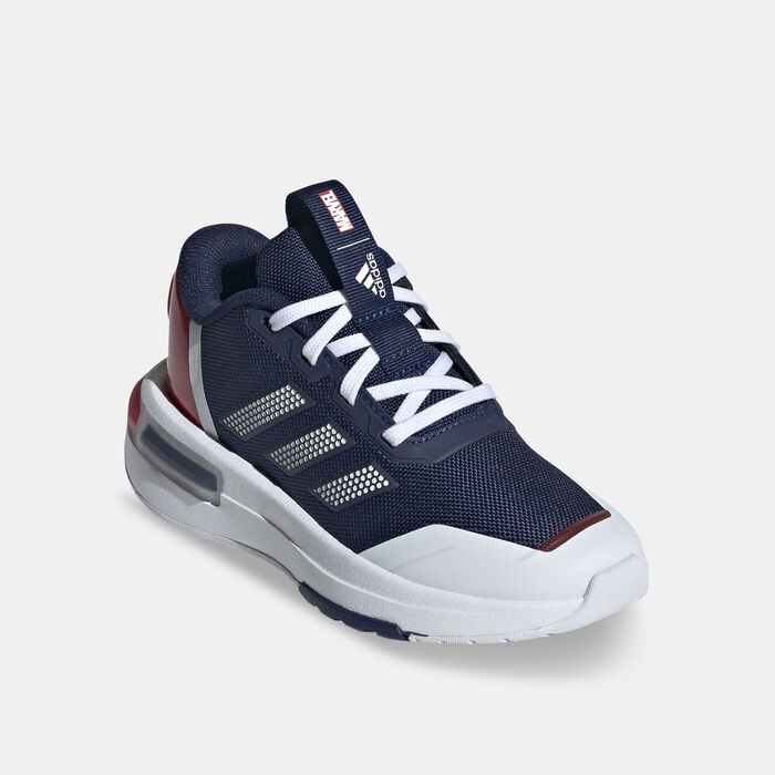 adidas Kids' Marvel's Captain America Racer Shoes Blue adidas Kids' Marvel's Captain America Racer Shoes Blue image number 1