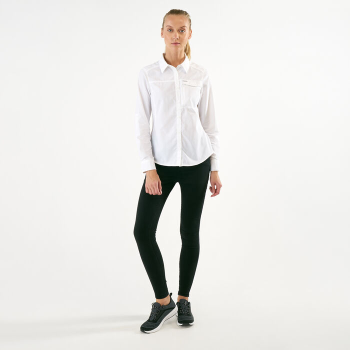 Columbia Women's Silver Ridge 2.0 Long Sleeve Shirt White Columbia Women's Silver Ridge 2.0 Long Sleeve Shirt White image number 2