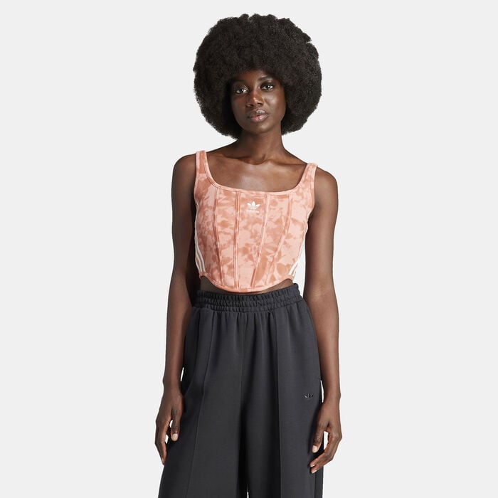 adidas Originals Women's Corset Top Beige adidas Originals Women's Corset Top Beige image number 0